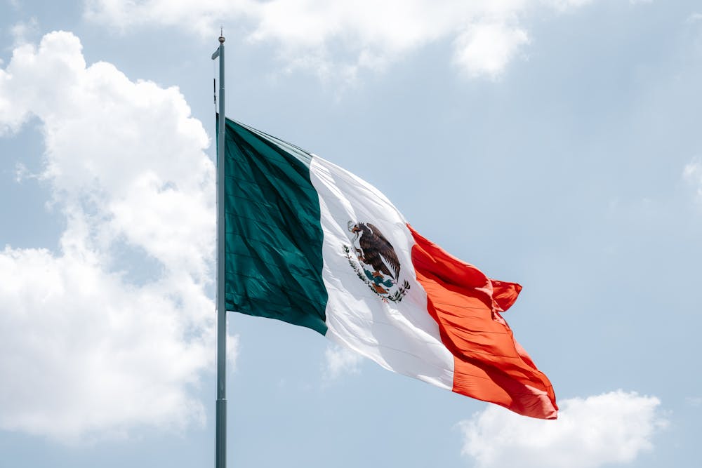 Mejores países para emigrar desde Venezuela 9 Bandera Mexico